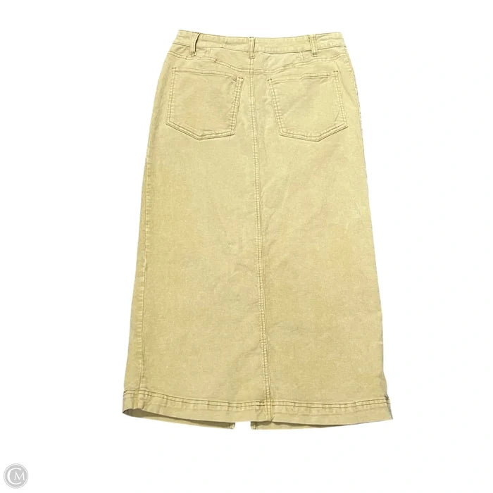 Skirt Maxi By Hello Nite In Tan Denim, Size: S