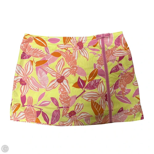 Skort Designer By Lilly Pulitzer In Pink & Yellow, Size: 16
