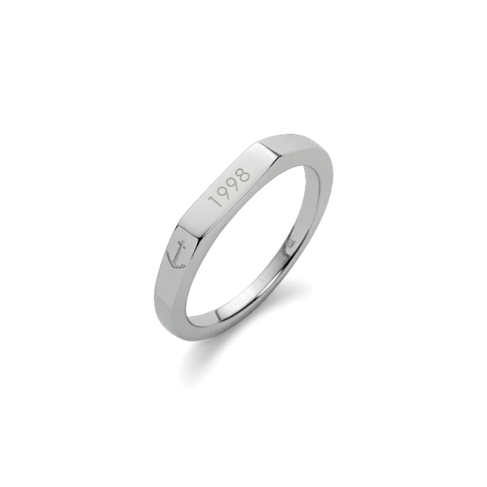 Slim Signet Ring Silber