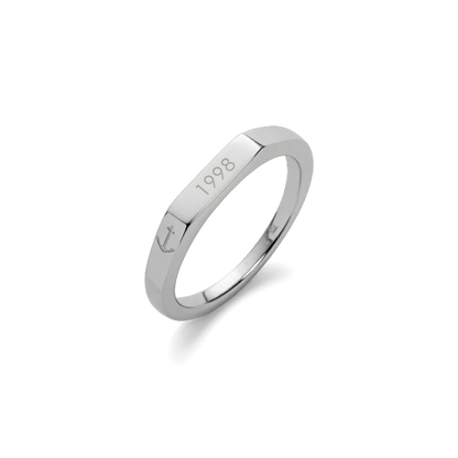 Slim Signet Ring Silber