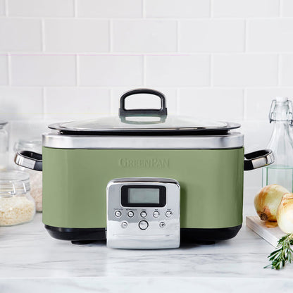 Slow Cooker<br> Sage Green, 6L