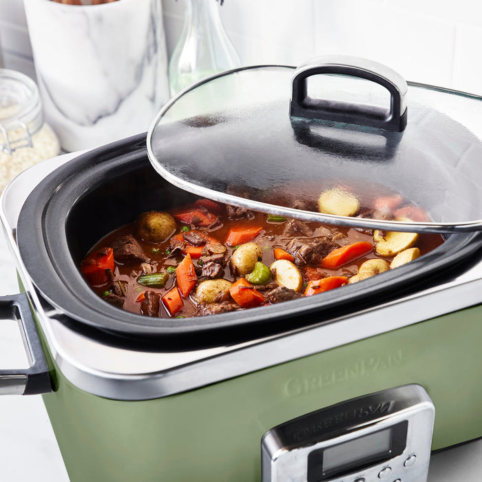 Slow Cooker<br> Sage Green, 6L