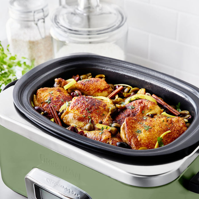 Slow Cooker<br> Sage Green, 6L
