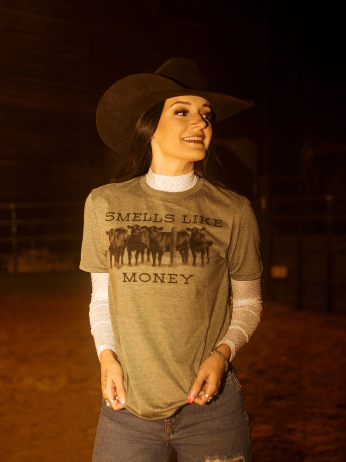 Smells Like Money Graphic TeeOliveS