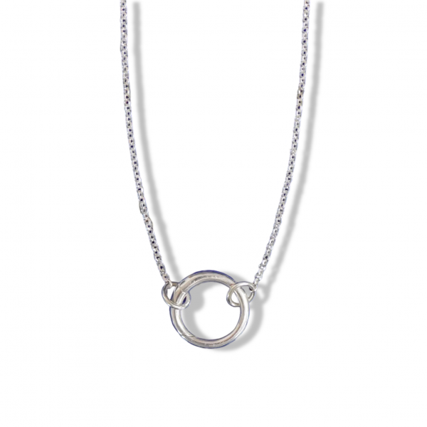 Southern Gates  Dainty Rolo Necklace with Hinged Ring