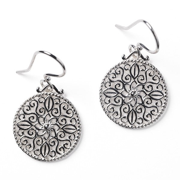 Southern Gates Sterling Silver Art Deco Belle Earrings