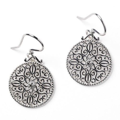 Southern Gates Sterling Silver Art Deco Belle Earrings