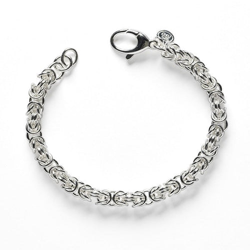 Southern Gates Sterling Silver Byzantine Chain Bracelet