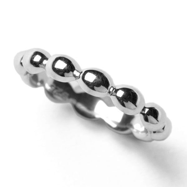 Southern Gates Sterling Silver Rice Bead Ring