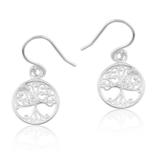 Southern Gates® Tiny Round Oak Tree Earrings  (101569)