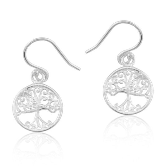 Southern Gates® Tiny Round Oak Tree Earrings  (101569)