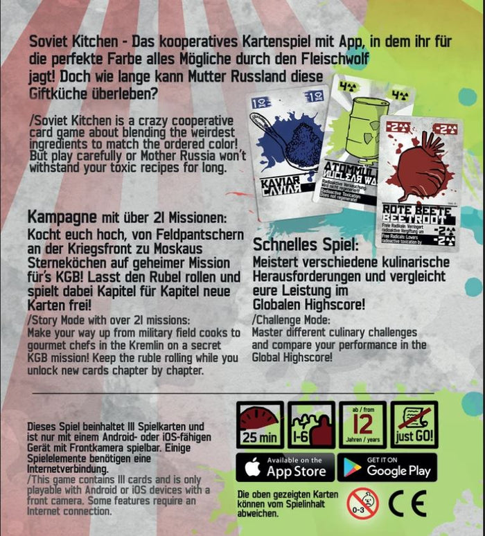 Soviet Kitchen Unleashed - Lustiges Kartenspiel mit App-Steuerung