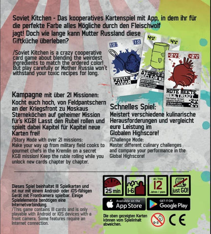 Soviet Kitchen Unleashed - Lustiges Kartenspiel mit App-Steuerung
