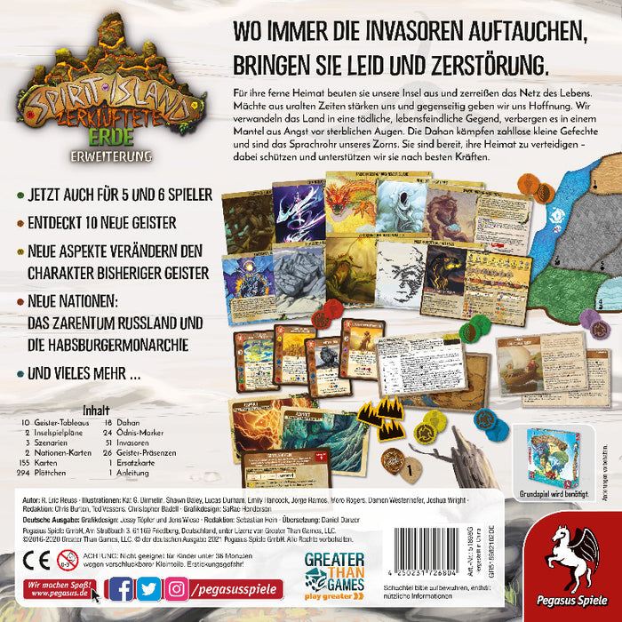 Spirit Island: Zerklüftete Erde - Neue Gefahren für die Insel