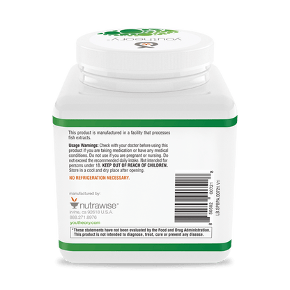 SPBPA.00721 Youtheory Spore Probiotic Powder Sweet Flavor 3.45 oz Product Image - Back