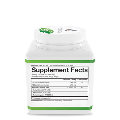 SPBPA.00721 Youtheory Spore Probiotic Powder Sweet Flavor 3.45 oz Nutrition Facts Panel