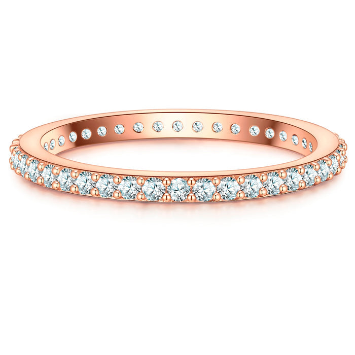 Steckring roségold mit Zirkonia
