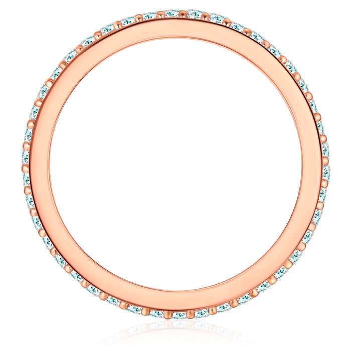 Steckring roségold mit Zirkonia