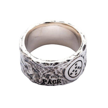 Sterling Silver Peace Band Ring-Bikerringshop