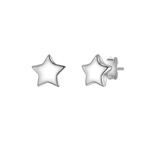 Stern-Ohrstecker silber
