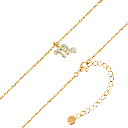 Sternzeichen Kette Skorpion mit Zirkonia