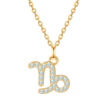 Sternzeichen Kette Steinbock mit Zirkonia