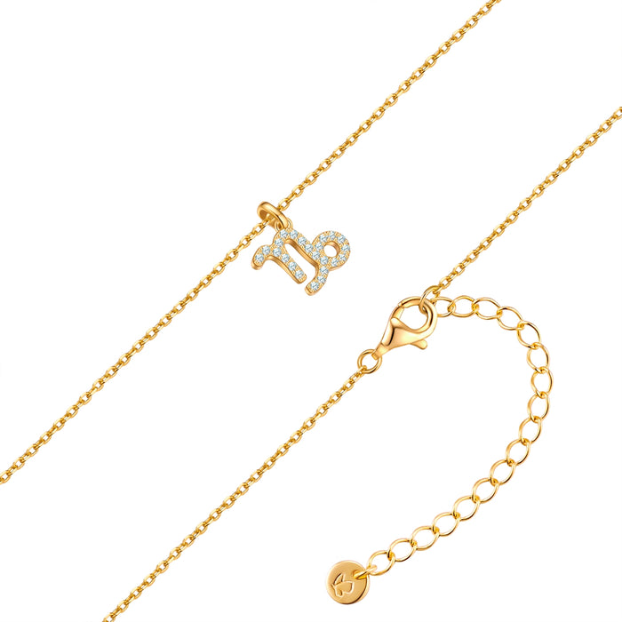 Sternzeichen Kette Steinbock mit Zirkonia