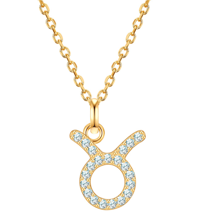 Sternzeichen Kette Stier mit Zirkonia