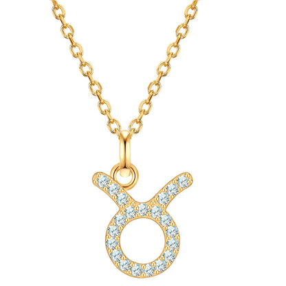 Sternzeichen Kette Stier mit Zirkonia