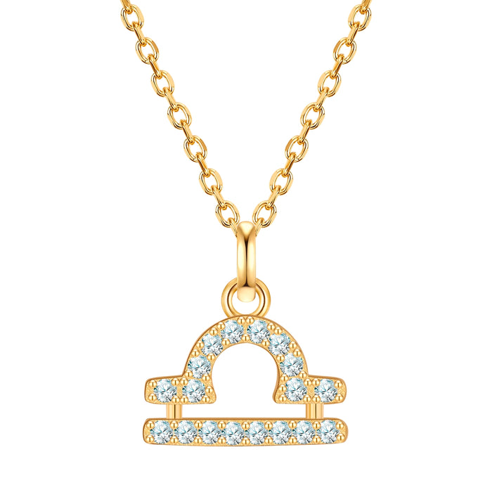 Sternzeichen Kette Waage mit Zirkonia