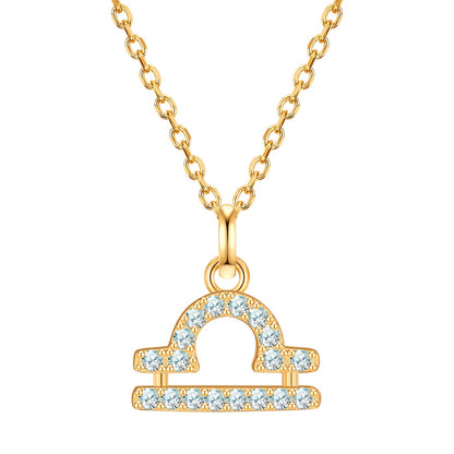 Sternzeichen Kette Waage mit Zirkonia