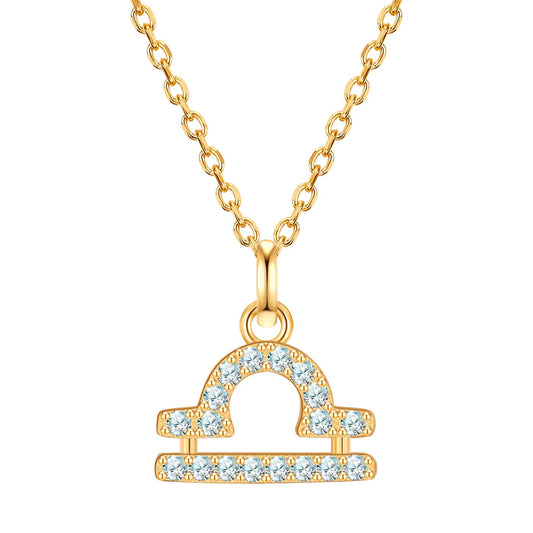 Sternzeichen Kette Waage mit Zirkonia