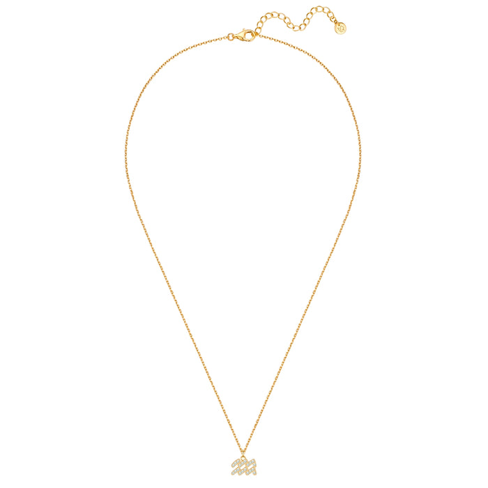Sternzeichen Kette Wassermann mit Zirkonia