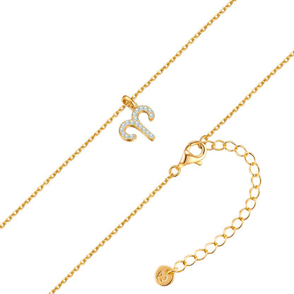 Sternzeichen Kette Widder mit Zirkonia