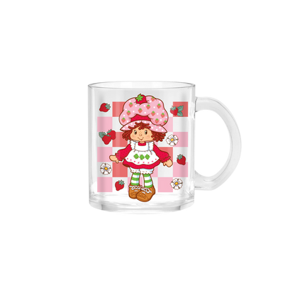 Strawberry Shortcake - Checkered Standing Pose 17.5z Glass Mug