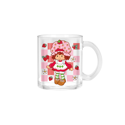 Strawberry Shortcake - Checkered Standing Pose 17.5z Glass Mug