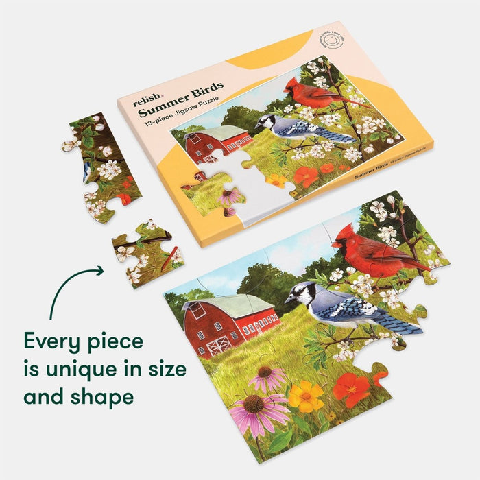 Summer Birds: Puzzle for People with Dementia by Relish / Active Minds - Tabtime Limited