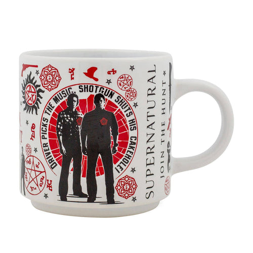 Supernatural - Joint The Hunt Red All Over Print 13oz Stacking Mug