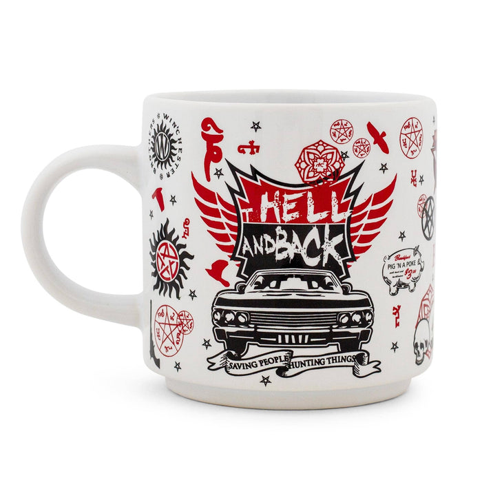 Supernatural - Joint The Hunt Red All Over Print 13oz Stacking Mug
