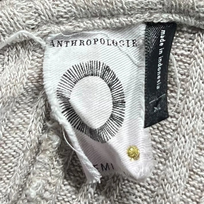 Sweater By Anthropologie In Taupe, Size: Xl