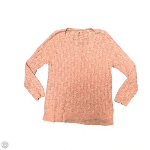 Sweater By Free People In Peach, Size: L