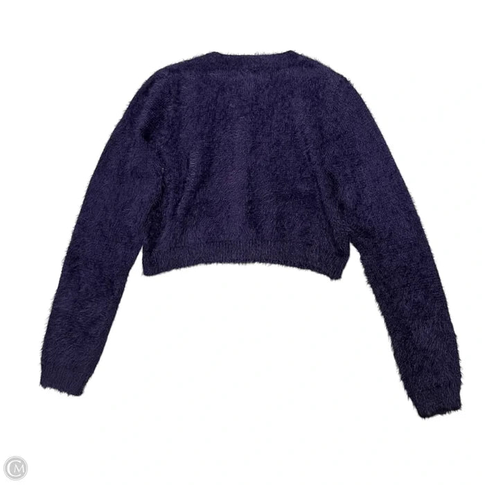 Sweater Cardigan By Industry In Purple, Size: L