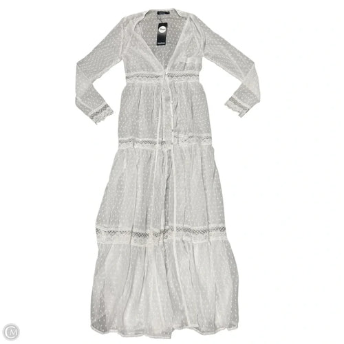 Swimwear Cover-up By Boohoo In White, Size: S