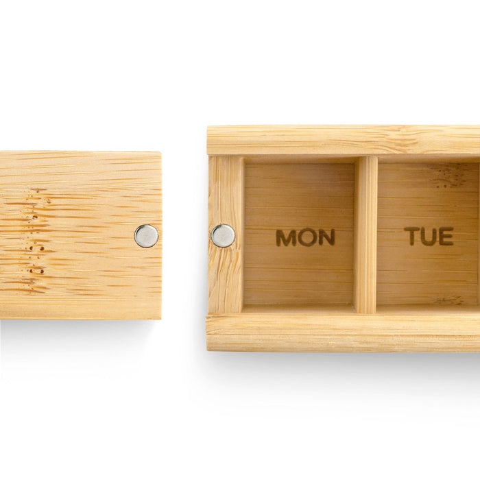 TabTime Bamboo Weekly Pill Box - the eco friendly pillbox - Tabtime Limited