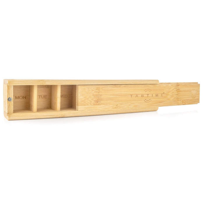 TabTime Bamboo Weekly Pill Box - the eco friendly pillbox - Tabtime Limited