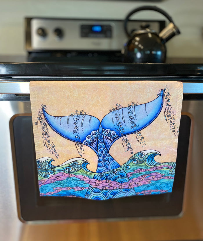 Tails of the Sea Hand Towel