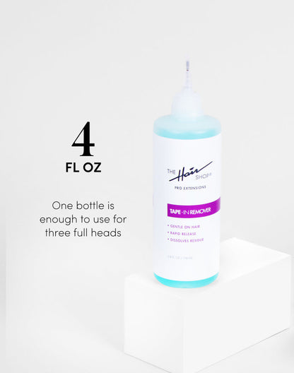 tape-in remover 4 fl oz one bottle is enough to use for three full heads