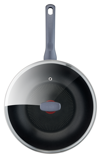 Tefal Daily Cook Stainless Steel Induction Non-Stick Wok 28cm + Lid