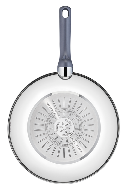 Tefal Daily Cook Stainless Steel Induction Non-Stick Wok 28cm + Lid