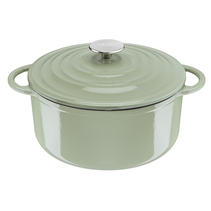 Tefal LOV Induction Cast Iron Green Lichen Stewpot 25cm/5L + Lid